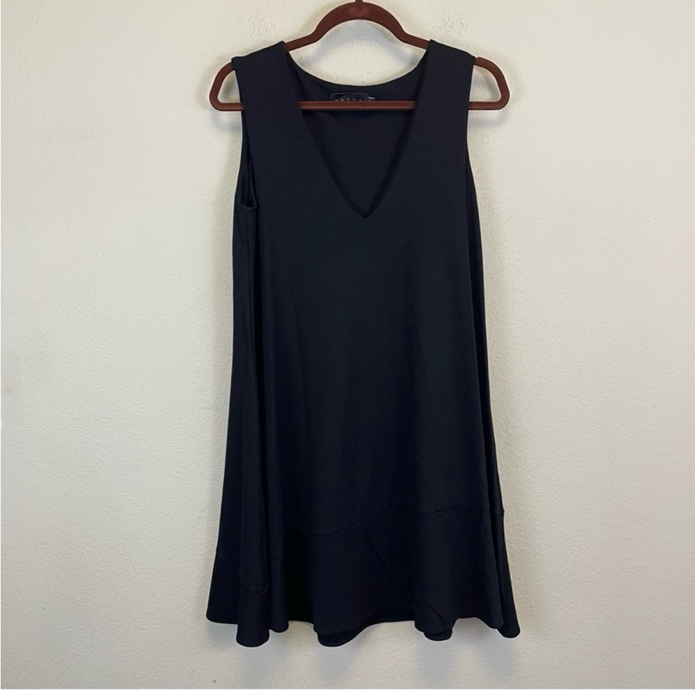 HATCH Maternity The Luncheon V Neck Ponte Mini Dress Black Size 1/S